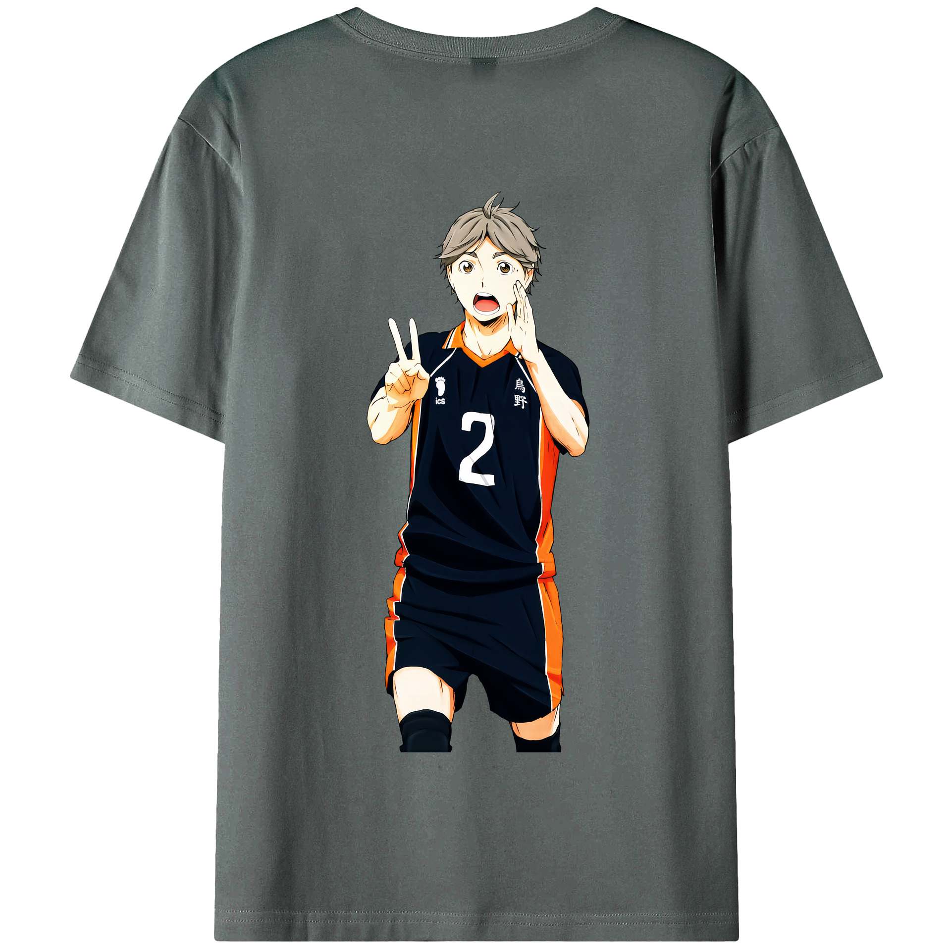 （画像用） ハイキュー!! Haikyu!! 綿100％半袖Tシャツ（背面プリント）